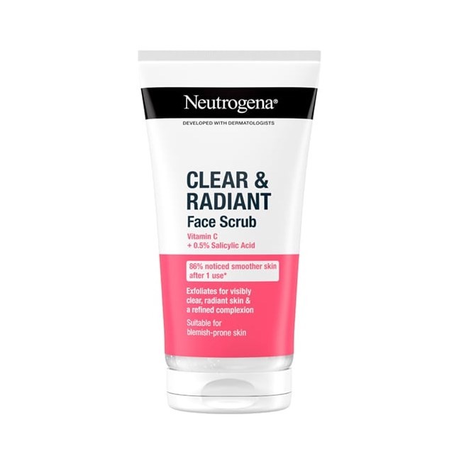 Neutrogena Clear & Radiant Face Scrub 150ml (Απολεπιστικό Προσώπου με Βιταμίνη C)