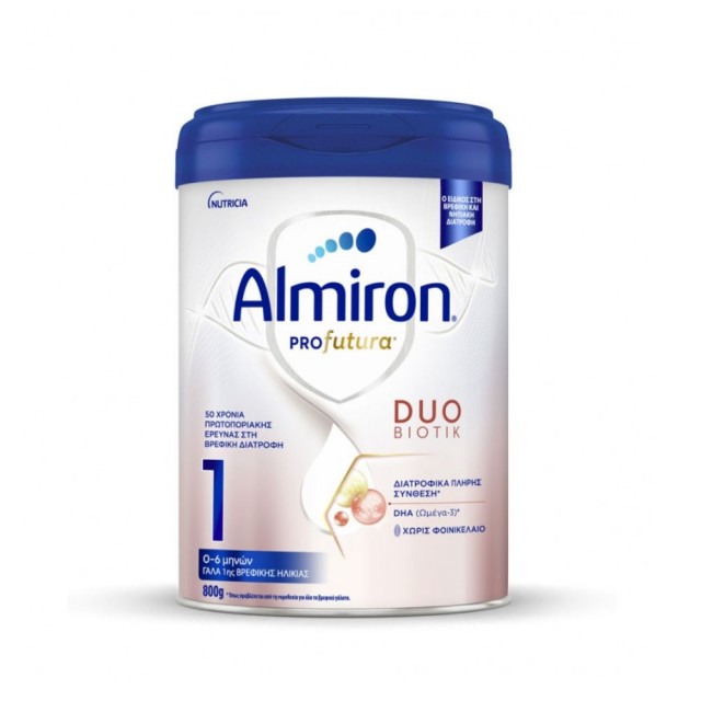 Nutricia Almiron Profutura 1 800gr (Γάλα 1ης Βρεφικής Ηλικίας σε Σκόνη για 0-6 Μηνών)