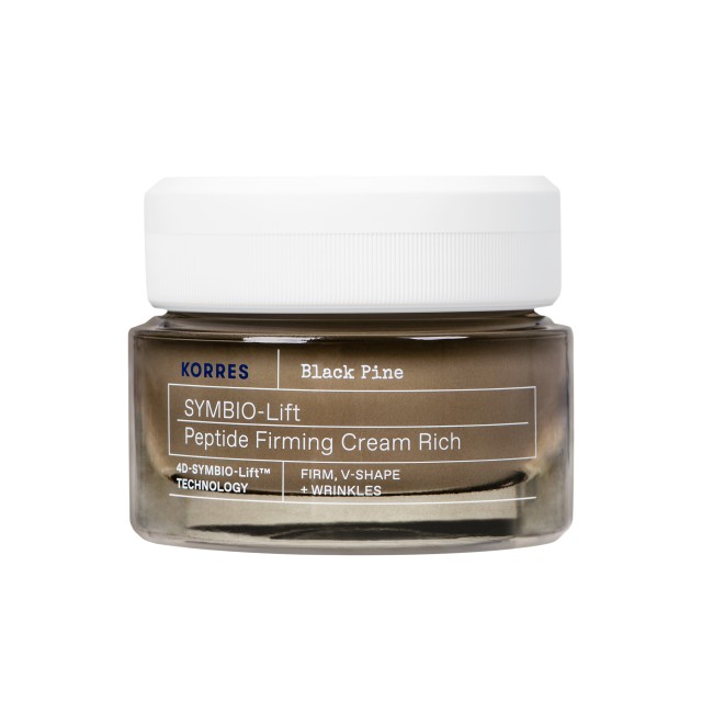 Korres Black Pine Symbio-Lift Peptide Firming Cream Rich 40ml (Κρέμα Ημέρας Σύσφιγξης με Πεπτίδια για Ξηρή Επιδερμίδα)
