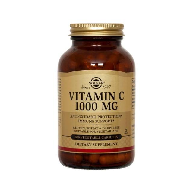 Solgar Vitamin C 1000mg 100 vegetarian caps (Βιταμίνη C)
