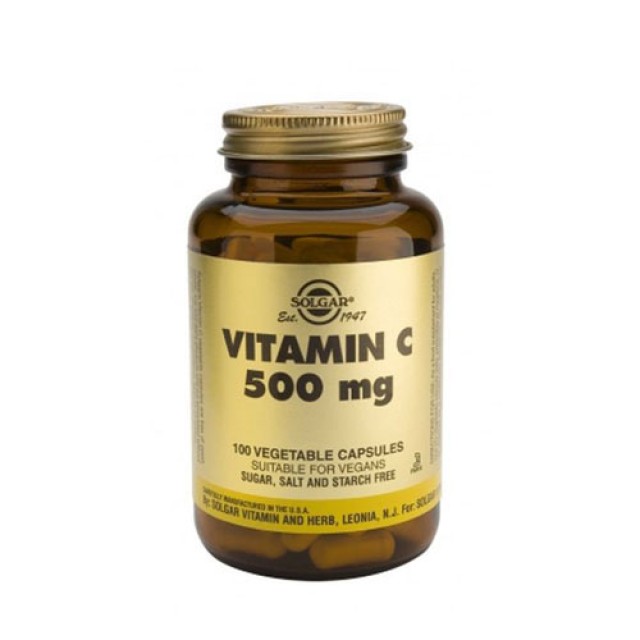Solgar Vitamin C 500mg 100vegetarian caps (Βιταμίνη C)
