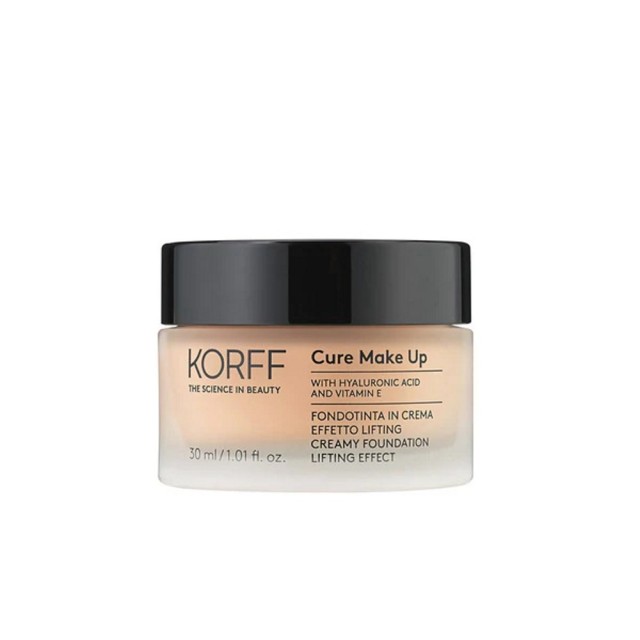 Korff Cure Make Up Creamy Foundation Lifting Effect With Brush 03 Noix 30ml (Κρεμώδης Βάση Προσώπου με Πινέλο)