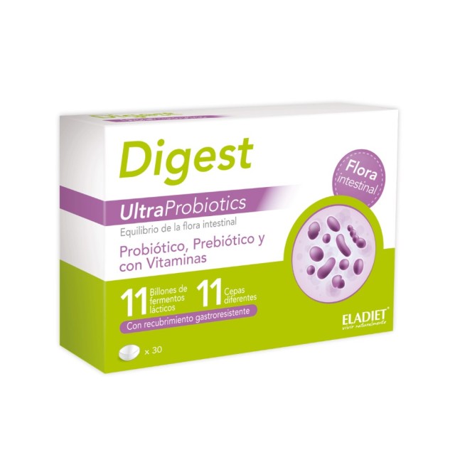 Eladiet Digest UltraBiotics 30caps (Συμπλήρωμα Διατροφής για την Υγεία του Εντέρου)