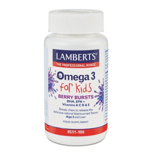 Lamberts Omega 3 For Kids Berry Bursts 30cap (Λιπαρά οξέα)