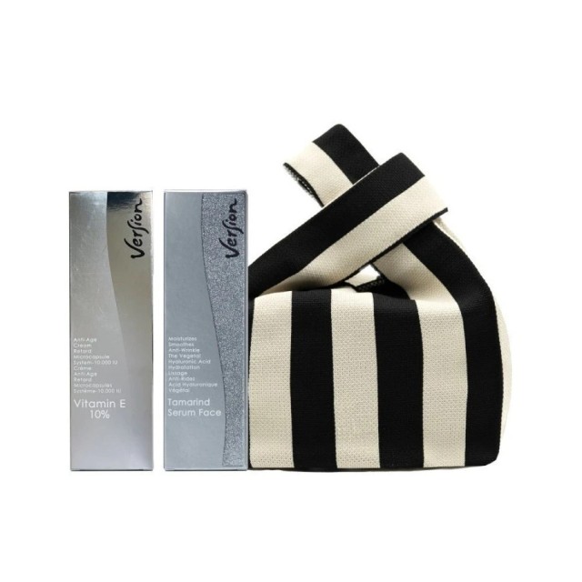 Version SET Vitamin E 10% Cream 50ml & Tamarind Face Serum 50ml (ΣΕΤ με Αναπλαστική Κρέμα Προσώπου με Βιταμίνη Ε & Συσφικτικό Ορό Προσώπου)
