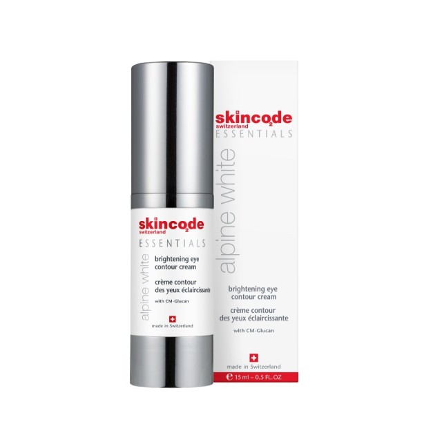Skincode Essentials Alpine White Brightening Eye Contour Cream 15ml (Αντιρυτιδική Λευκαντική Κρέμα Ματιών)