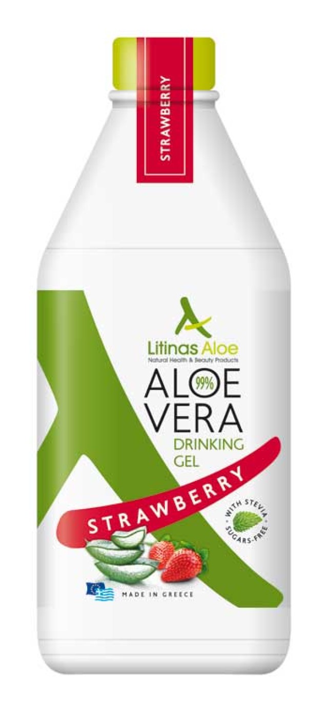 Litinas Aloe Vera Gel με Γεύση Φράουλα 1000ml