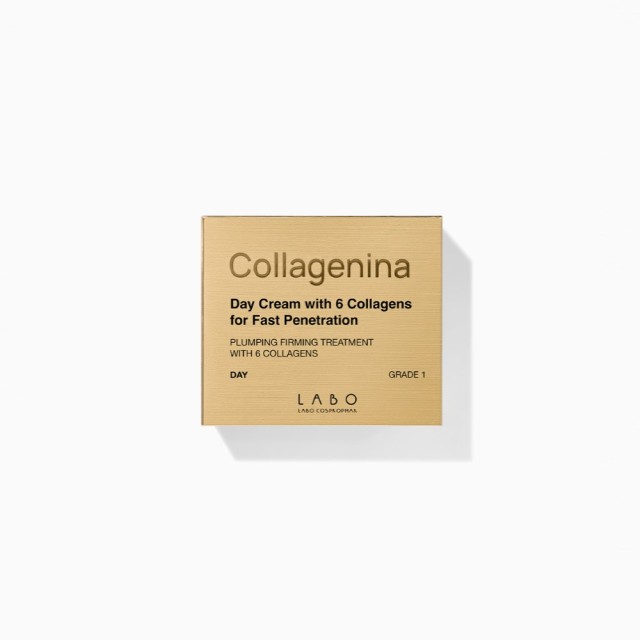 Collagenina Day Cream with 6 Collagen for Fast Penetration 50ml (Αγωγή Ημέρας για Αναπλήρωση Όγκου, Σύσφιξη & Ελαστικότητα - Βαθμός 1)