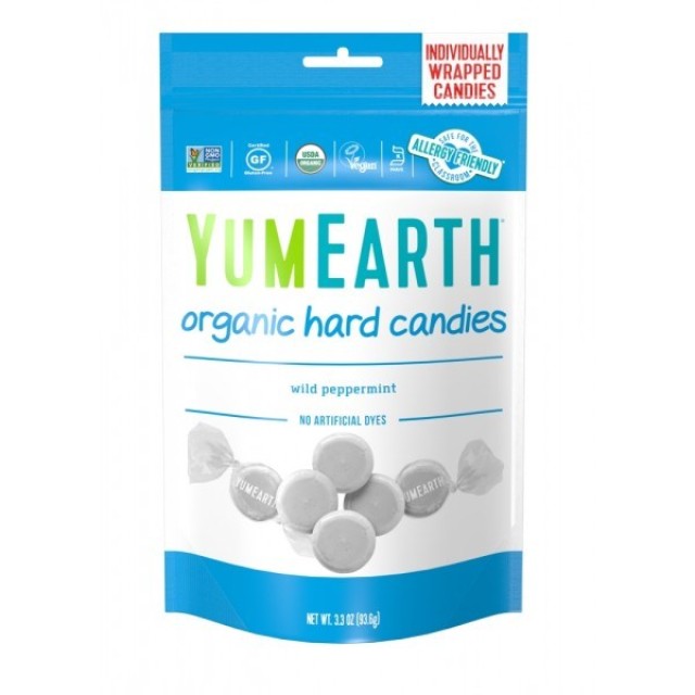 Yumearth Organic Hard Candies 93,6gr (Βιολογικά Καραμελάκια Μέντας)