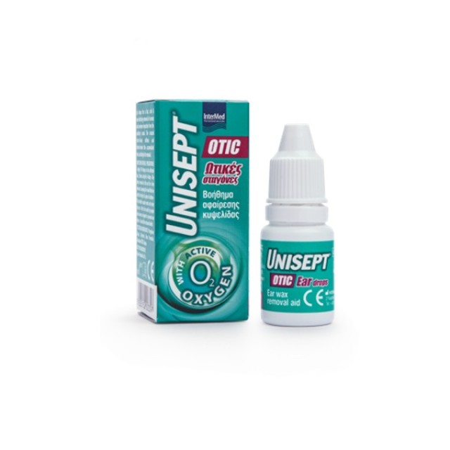 Unisept Otic Drops - Σταγόνες 10ml (Ωτικές Σταγόνες για την Αφαίρεση της Κυψελίδας)