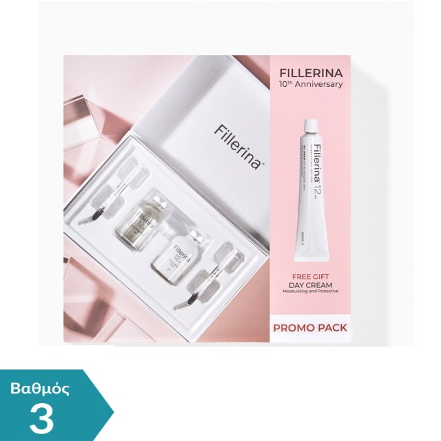 Fillerina SET 12HA Densifying Filler Face Treatment Grade 3 2x30ml & ΔΩΡΟ Densifying Filler Day 