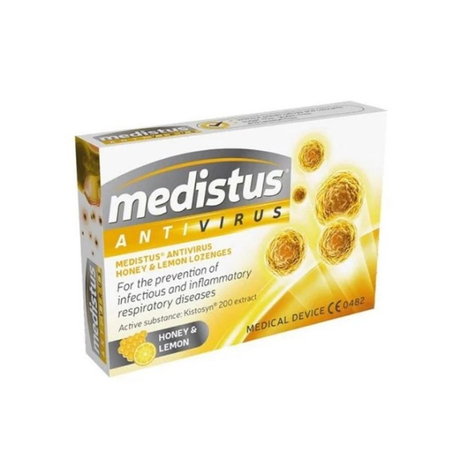 Medicair Medistus Antivirus 10τεμ (Καραμέλες για Προστασία από Ιούς & Βακτήρια με Μέλι & Λεμόνι)