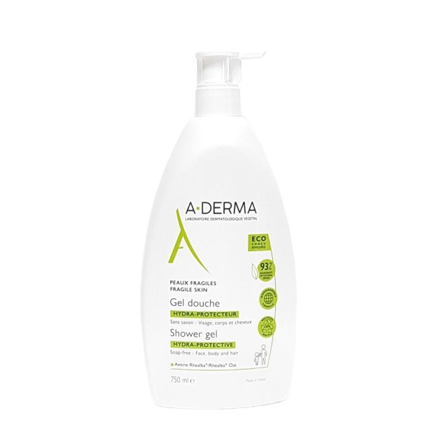A Derma Les Indispensables Hydra Protective Shower Gel 750ml (Απαλό Τζελ Καθαρισμού για Όλη την Οικο