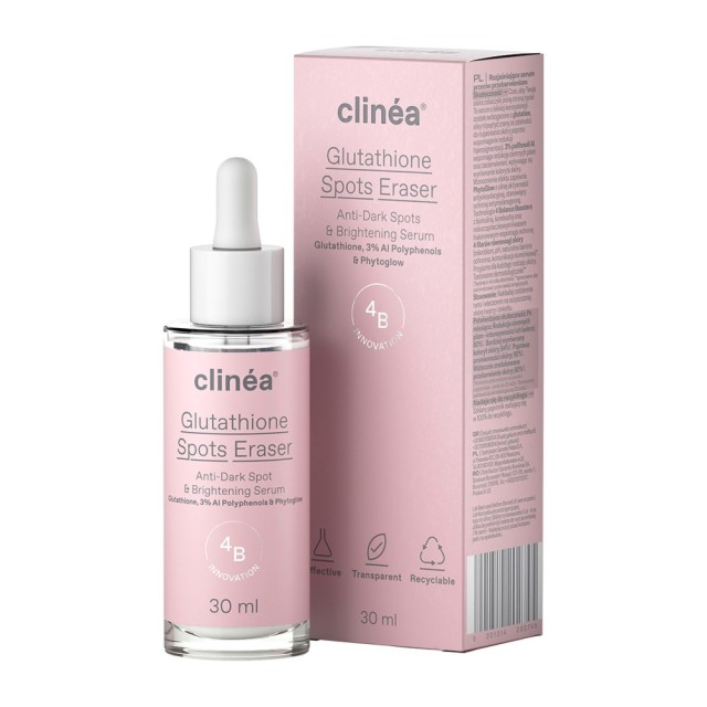 Clinea Glutathione Spots Eraser Anti-Dark Spot & Brightening Serum 30ml (Ορός Κατά των Σκούρων Κηλίδων & Ανάκτησης Λάμψης)