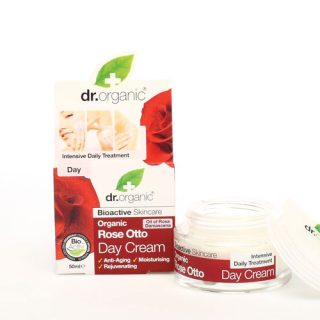 Dr.Organic Rose Otto Day Cream 50ml (Κρέμα Ημέρας με Βιολογικό Έλαιο Τριαντάφυλλου)