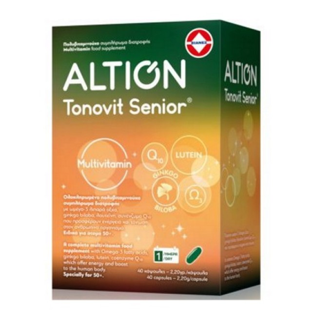 Altion Tonovit Senior 40caps (Πολυβιταμίνες για Ενέργεια & Τόνωση - Κατάλληλο για Άτομα πάνω από 50 Ετών) 