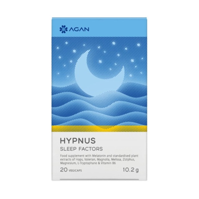 Agan Hypnus Sleep Factors 20caps (Προβλήματα Ύπνου - Αϋπνίες) 