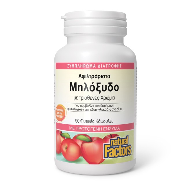 Natural Factors Apple Cider Vinegar & Chromium 90caps