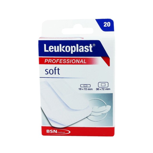 Leukoplast Proffesional Soft 2 Μεγέθη 20 τεμάχια (Αδιάβροχα Αυτοκόλλητα Επιθέματα για Μικροτραυματισμού) 