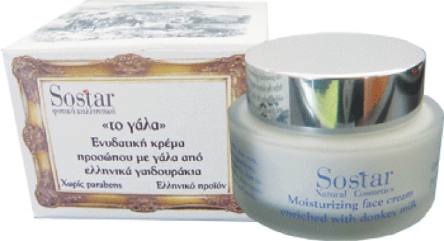 Sostar Ενυδατική Κρέμα Προσώπου 50ml (Σειρά "Το Γάλα")