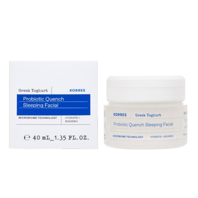 Korres Greek Yoghurt Probiotic Quench Sleeping Facial 40ml (Κρέμα Νύχτας για Αναπλήρωση & Θρέψη)