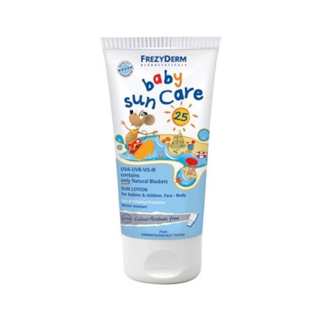 Frezyderm Sun Care Baby SPF25 100ml (Βρεφικό Αντηλιακό Γαλάκτωμα Με Φυσικά Φίλτρα)