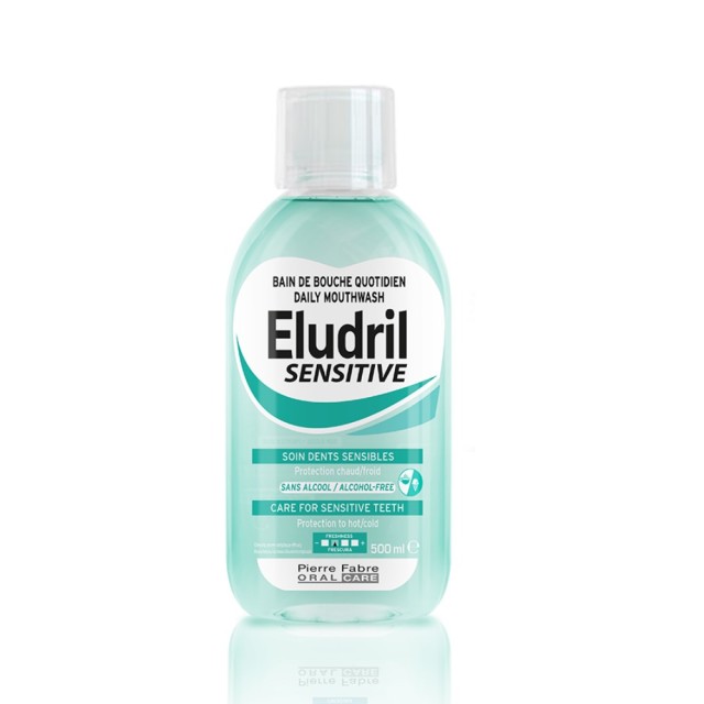 Elgydium Eludril Sensitive Daily Mouthwash 500ml (Στοματικό Διάλυμα για Kαταπράυνση των Eυαίσθητων Δοντιών)