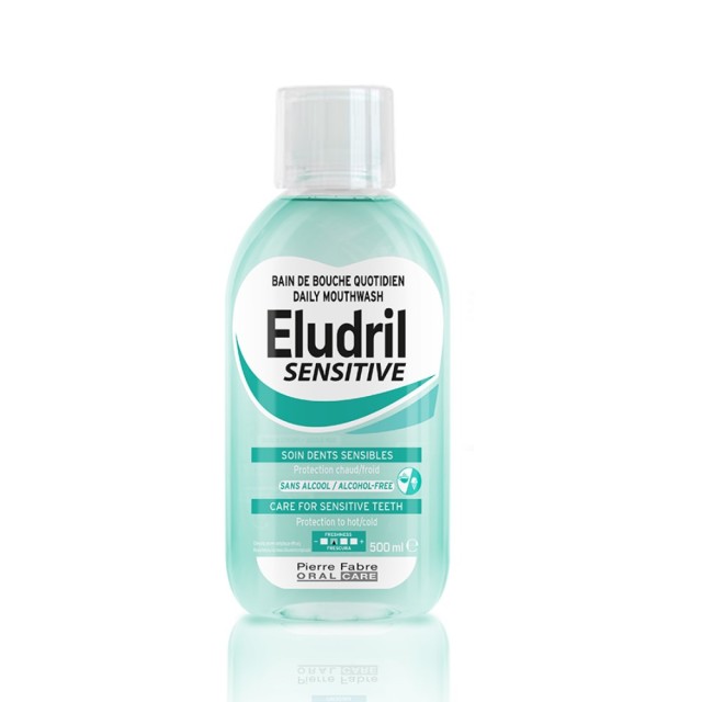 Elgydium Eludril Sensitive Daily Mouthwash 500ml (Στοματικό Διάλυμα για Kαταπράυνση των Eυαίσθητων Δ