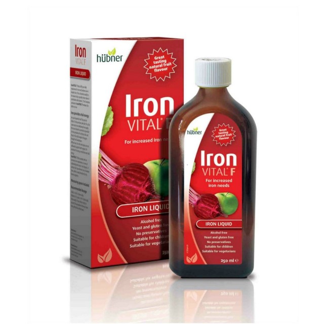 Hubner Iron Vital F 250ml (Συμπλήρωμα Διατροφής με Σίδηρο & Βιταμίνη C)