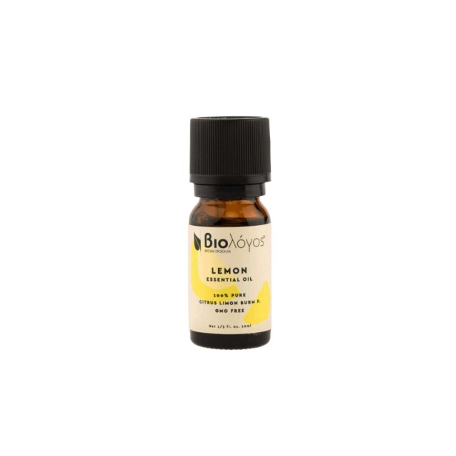 Biologos Essential Oil Lemon 10ml (Αιθέριο Έλαιο Λεμόνι)