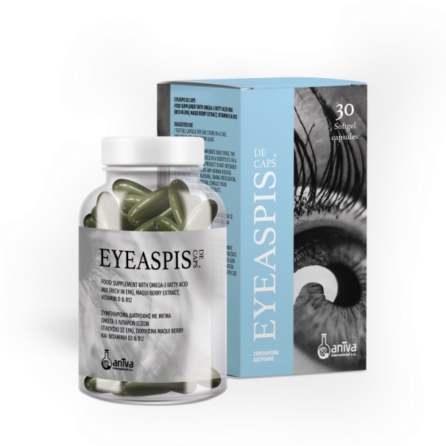 Aniva Eyeaspis Dry Eye 30caps (Συμπλήρωμα Διατροφής για την Ξηροφθαλμία)
