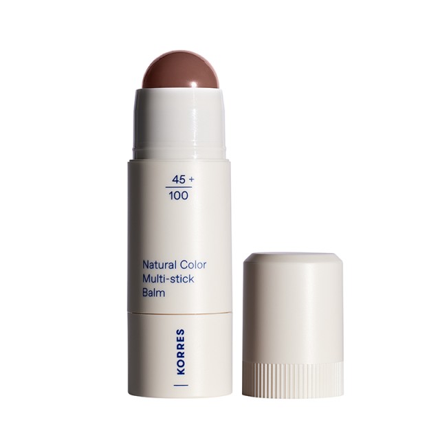 Korres Natural Color Multi-stick Balm 32 Muted Brown 4,5gr (Στικ για Χρώμα & Λάμψη σε Ζυγωματικά & Χείλη)