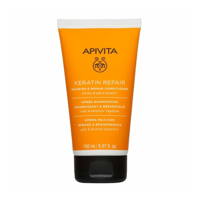 Apivita Keratin Repair Nourish & Repair Conditioner 150ml (Κρέμα Μαλλιών Θρέψης & Επανόρθωσης με Μέλ