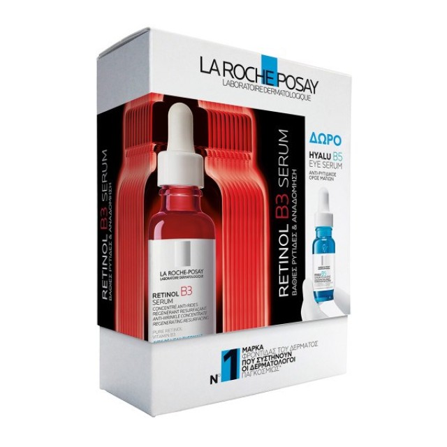 La Roche Posay SET Retinol B3 Serum 30ml & ΔΩΡΟ Hyalu B5 Eye Serum 5ml (ΣΕΤ με Αντιρυτιδικό Ορό Προσώπου με Βιταμίνη Β3 & ΔΩΡΟ Ορό Ματιών για Ρυτίδες & Μαύρους Κύκλους)