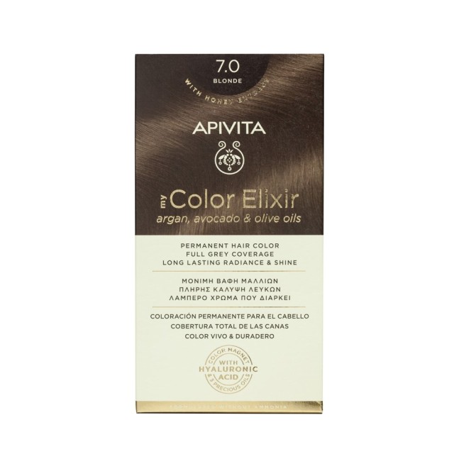 Apivita My Color Elixir N 7.0 (Βαφή Μαλλιών - Ξανθό Χρώμα)