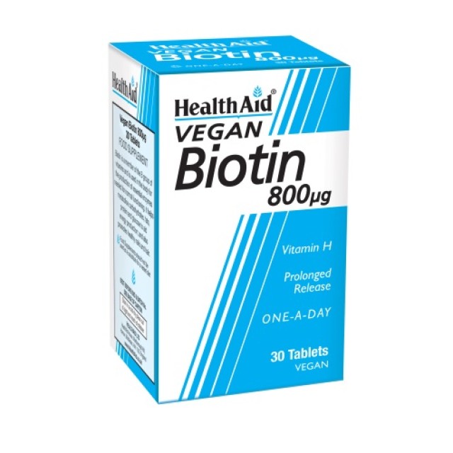 Health Aid Biotin 800mg 30tabs (Δέρμα - Μαλλιά & Καρδιακή Λειτουργία)