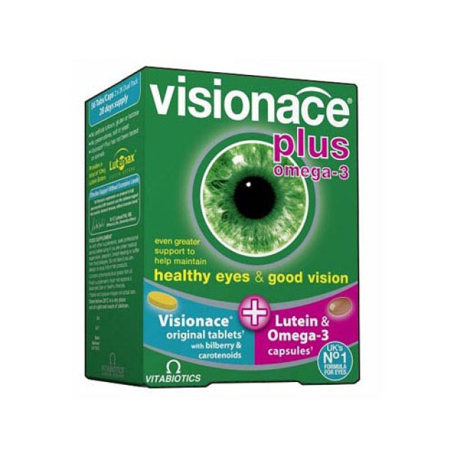 Vitabiotics Visionace Plus 28 Tabs & 28 Caps (Συμπλήρωμα Διατροφής για την Υγεία των Ματιών)