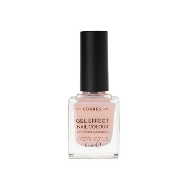 Korres Gel Effect Nail Colour No04 Peony Pink 11ml (Βερνίκι Νυχιών με Αμυγδαλέλαιο - Ροζ)