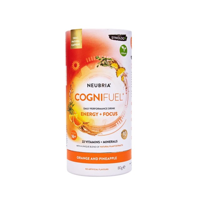 Neubria Cognifuel Orange - Pineapple 80gr (Συμπλήρωμα Διατροφής για Ενέργεια με Γεύση Πορτοκάλι – Ανανάς)
