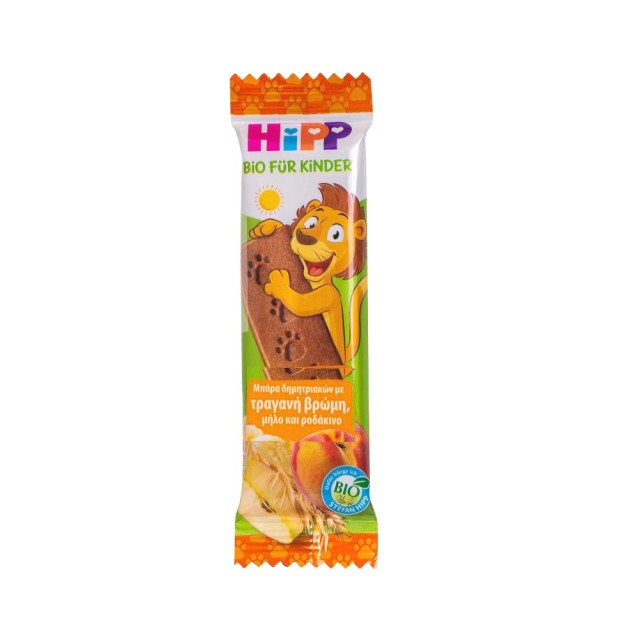 Hipp Kids Cereal Bar Oat, Apple & Peach (Παιδική Βιολογική Μπάρα Δημητριακών με Βρώμη, Μήλο & Ροδάκινο)