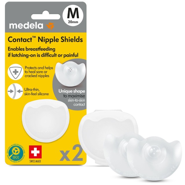 Medela Contact Nipple Shields Medium 20mm 2pcs