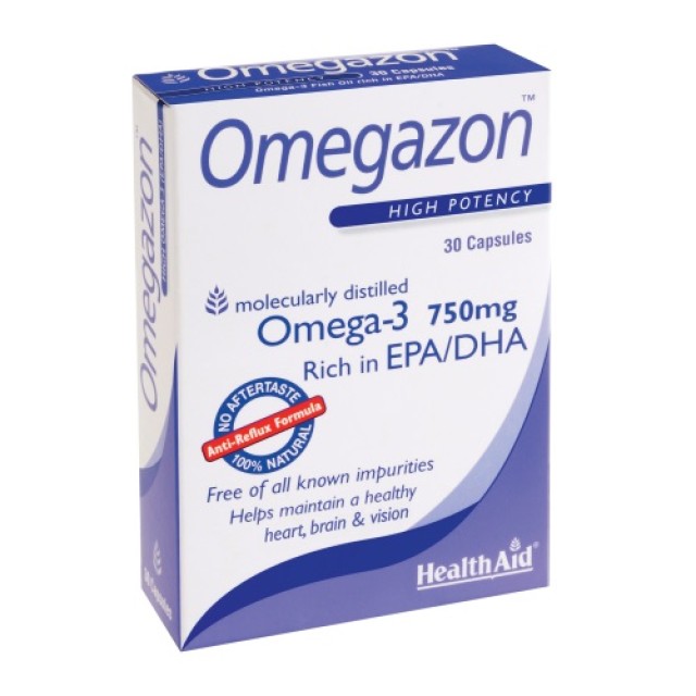 Health Aid Omegazon Blister 30caps (Καρδιά - Κυκλοφορικό)