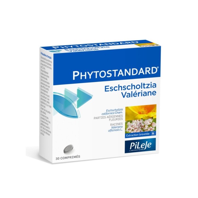 Pileje Phytostandard Eschscholtzia Valeriane 30tabs (Συμπλήρωμα Διατροφής για Βελτιώση του Ύπνου)