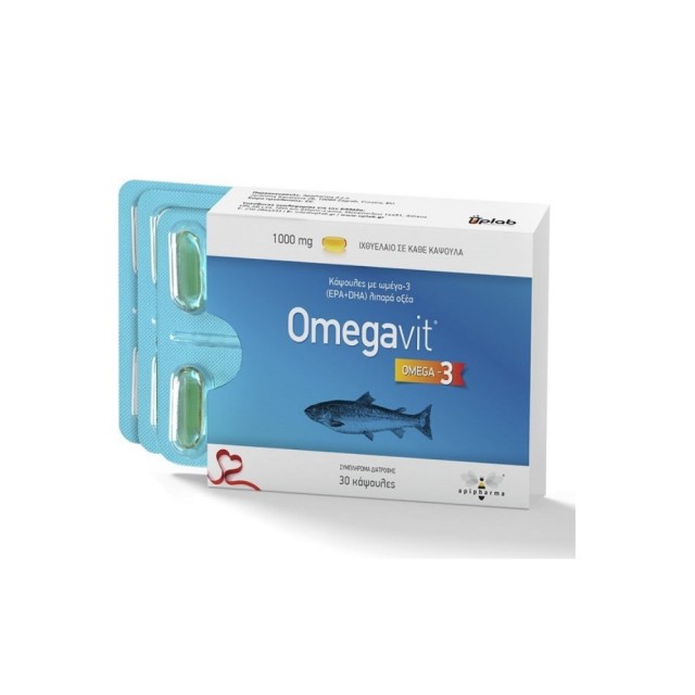 Uplab Omegavit 1000mg 30caps (Συμπλήρωμα Διατροφής με Ωμέγα 3)