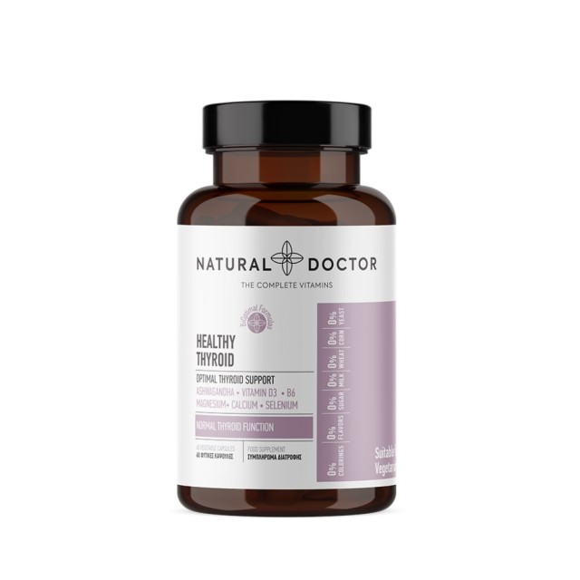 Natural Doctor Healthy Thyroid 60caps (Συμπλήρωμα Διατροφής για τη Φυσιολογική Λειτουργία του Θυρεοειδή)