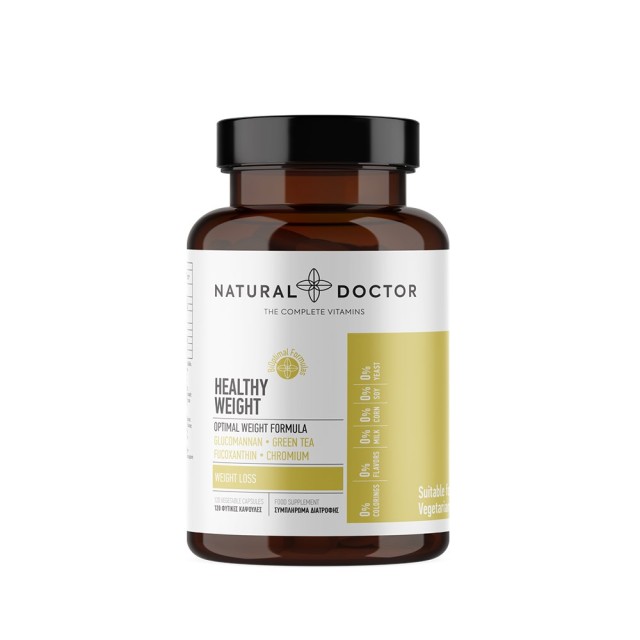 Natural Doctor Healthy Weight 120caps (Συμπλήρωμα Διατροφής με Γλυκομαννάνη για Απώλεια Βάρους)