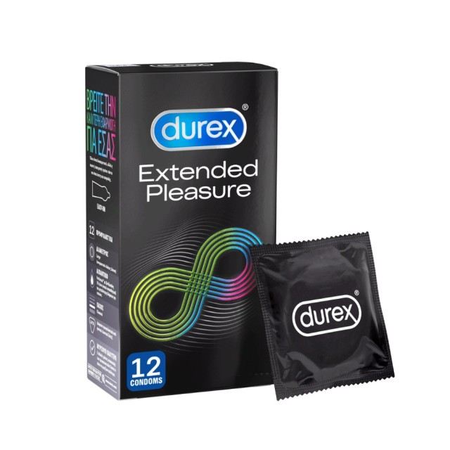 Durex Extended Pleasure 12τεμ (Προφυλακτικά Με Επιβραδυντικό Τζελ)