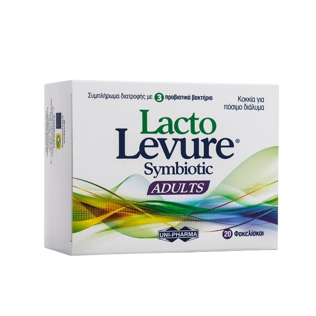 Unipharma Lactolevure Symbiotic Adults 20 φακελίσκοι (Συμπλήρωμα Διατροφής για Αποκατάσταση της Εντερικής Χλωρίδας)