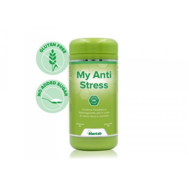 Meetab My AntiStress 60tabs (Συμπλήρωμα Διατροφής για τη Φυσιολογική Νευρική & Ψυχολογική Λειτουργία)