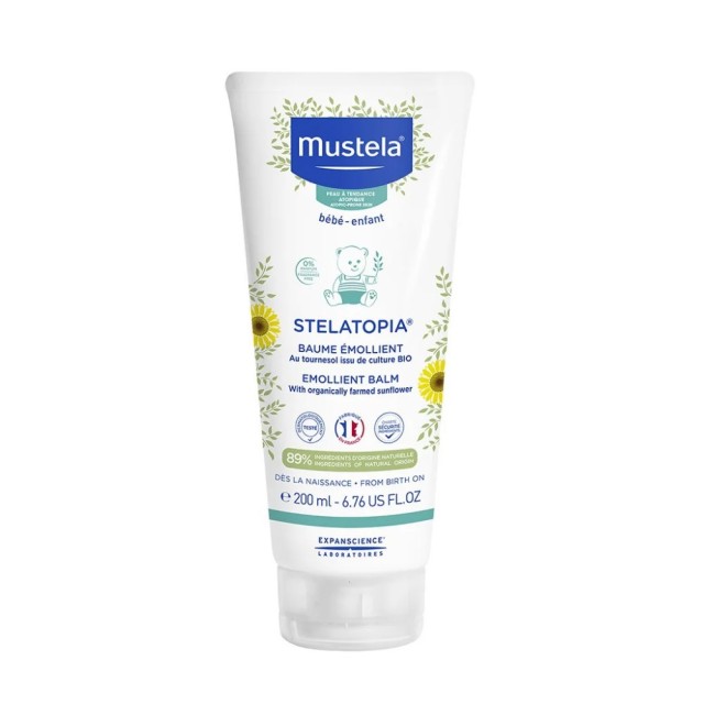 Mustela Stelatopia Emollient Balm 200ml (Βρεφικό Μαλακτικό Βάλσαμο για Δέρμα με Τάση Ατοπίας)